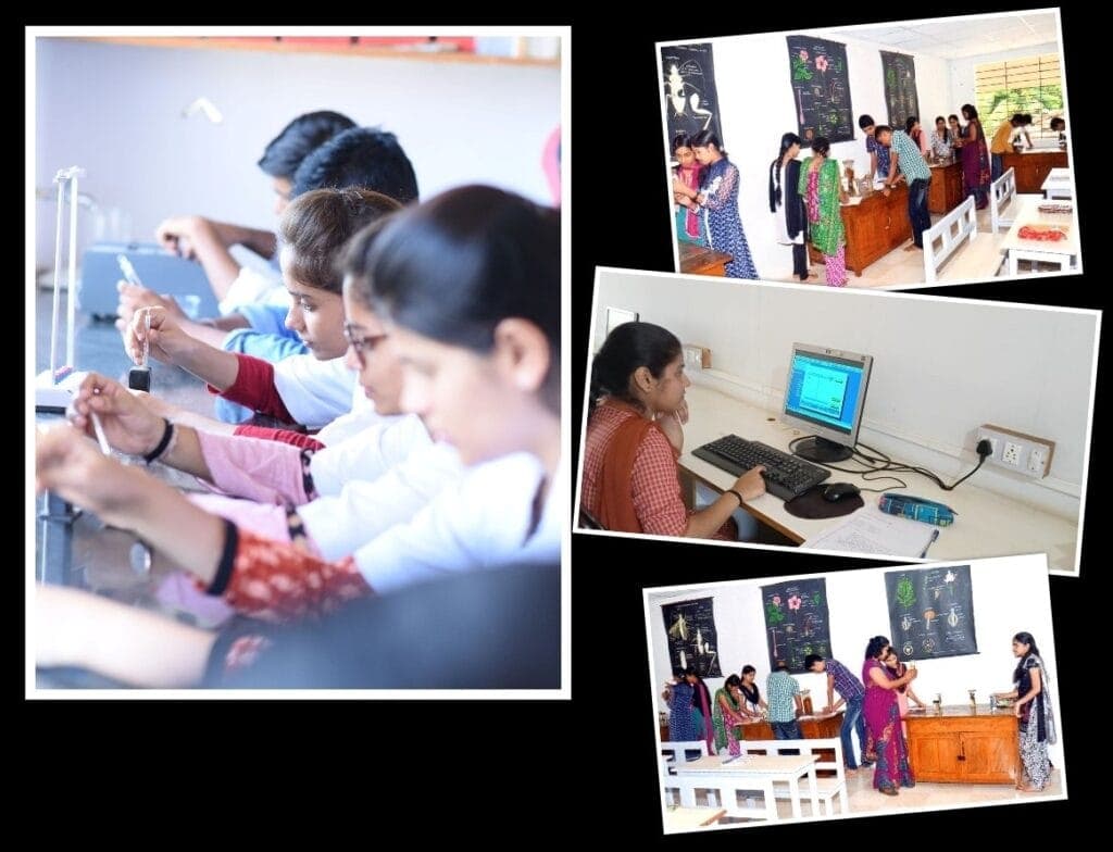 The biology and computer labs