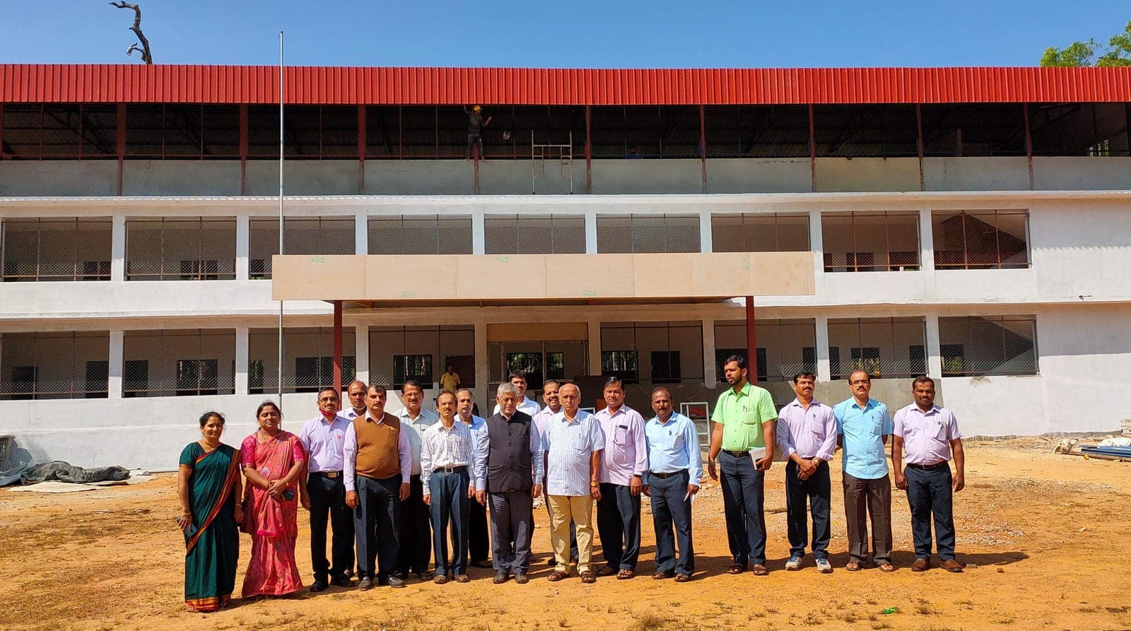 Front view of M.G.V.V. Highschool, Dodmane